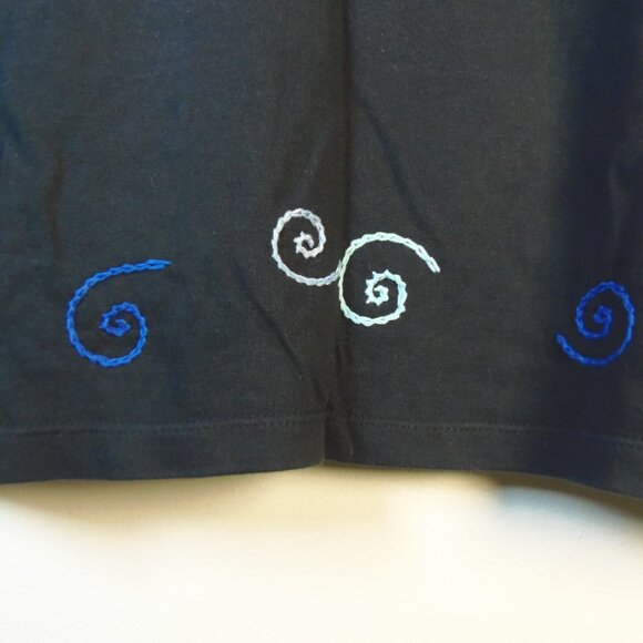 Vintage Michael Simon Lite Embroidered Sail Boat Short Sleeve Cardigan - Picture 7 of 7